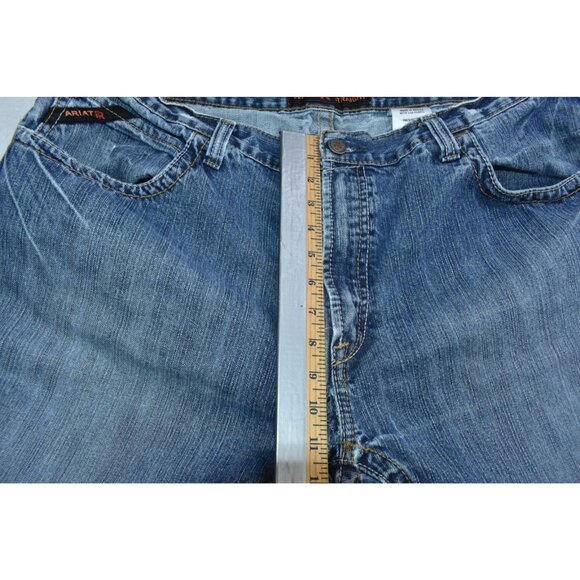 Ariat FR M5 Jeans Size 42x32 Blue Denim Slim Straight Flame Resistant -Flaws- - Picture 12 of 13